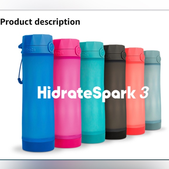 Hidrate Spark Dining Hidrate Spark 3 Smart Water Bottle Berry 2 Oz